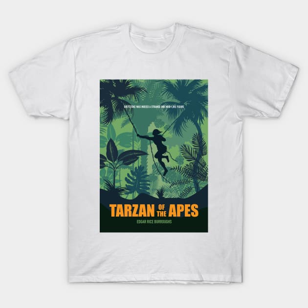 Tarzan of the Apes - Alternative Movie Poster T-Shirt by MoviePosterBoy